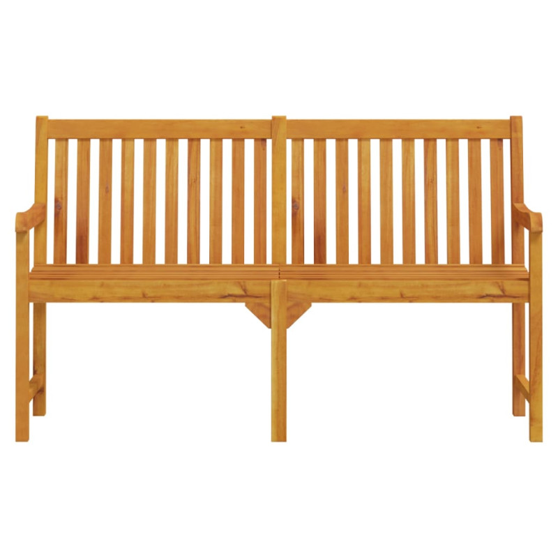 Ławka ogrodowa, 150 cm, lite drewno akacjowe