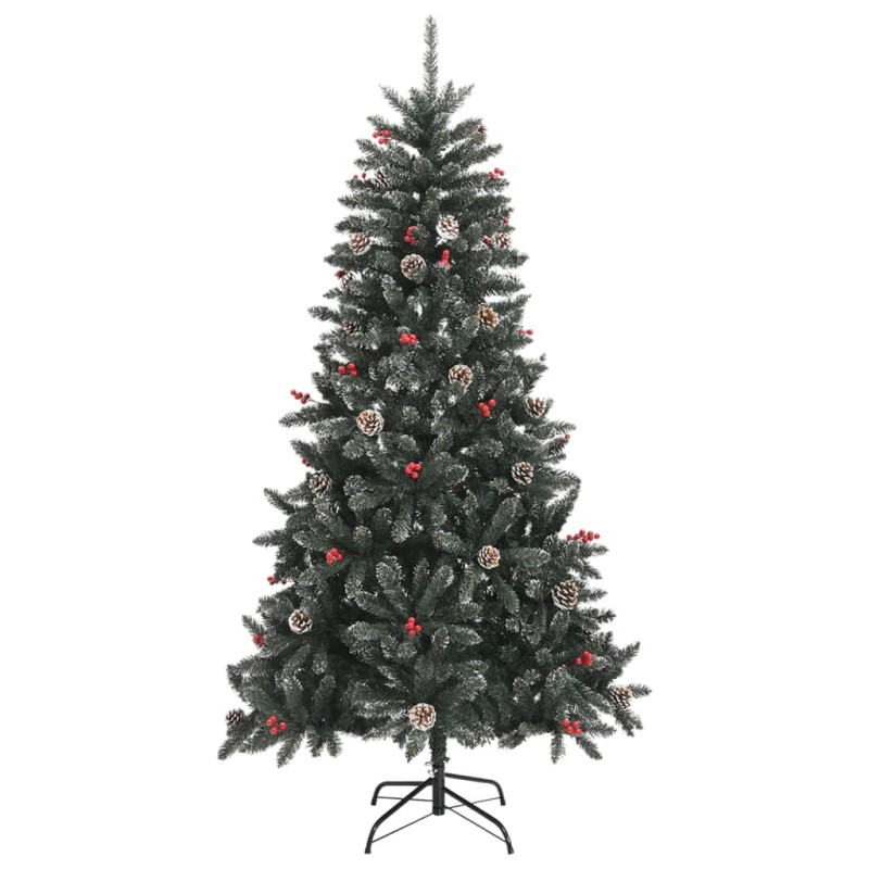 Sztuczna choinka ze stojakiem, zielona, 180 cm, PVC