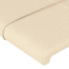Zagłówki do łóżka, 2 szt., kremowe, 90x5x78/88 cm, tkanina