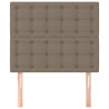 Zagłówki do łóżka, 2 szt., taupe, 90x5x78/88 cm, tkanina
