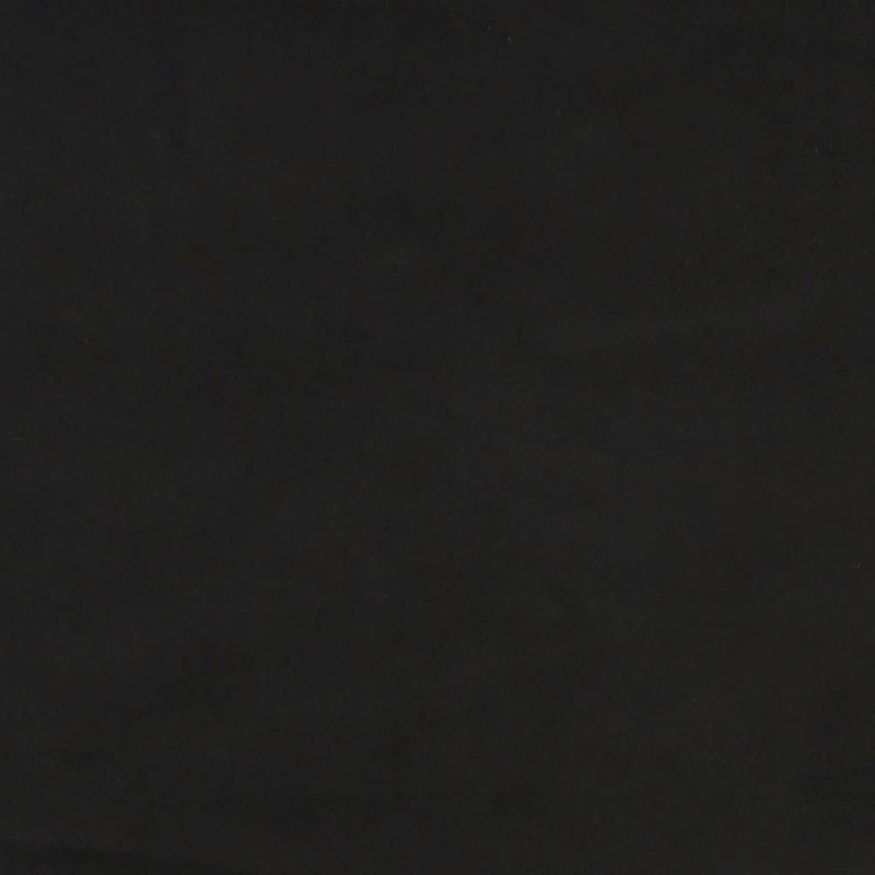 Zagłówek uszak, czarny, 103x23x78/88 cm, aksamitny