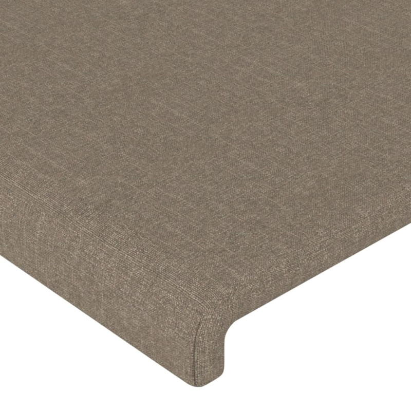 Zagłówek uszak, taupe, 103x23x118/128 cm, tkanina