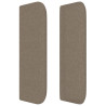 Zagłówek uszak, taupe, 147x16x78/88 cm, tkanina