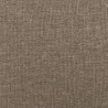 Zagłówek uszak, taupe, 103x16x118/128 cm, tkanina