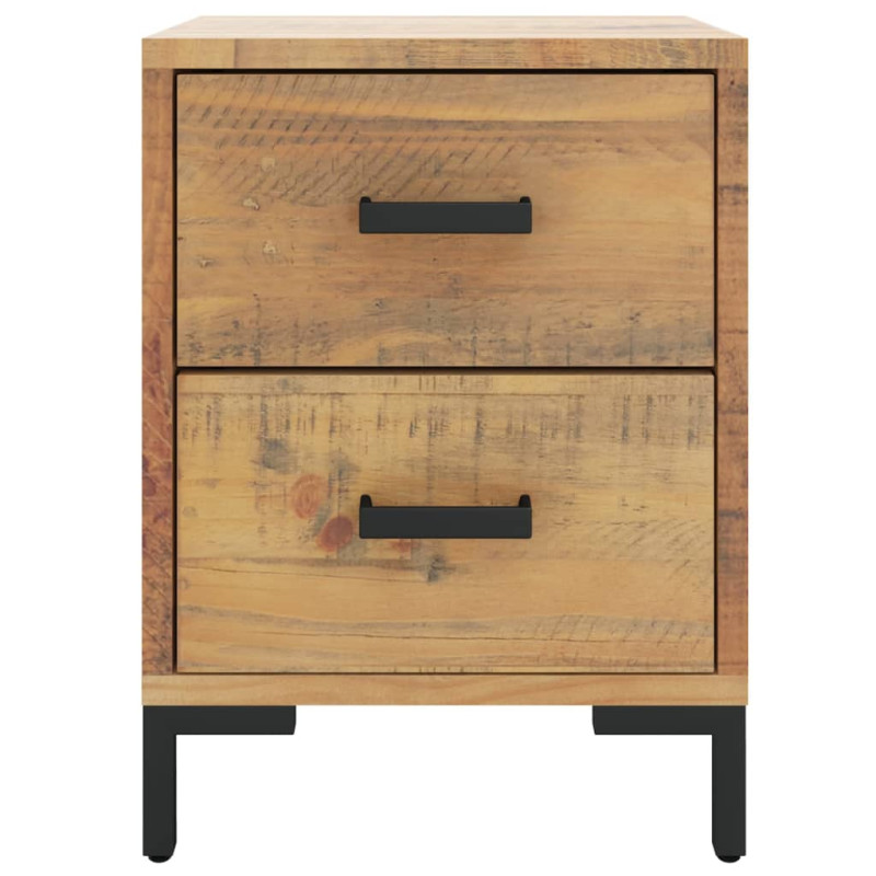 Szafki nocne, 2 szt., 36x30x45 cm, lite drewno sosnowe