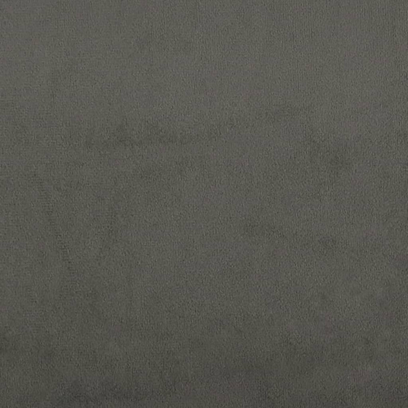 Rama łóżka bez materaca, ciemnoszara, 140x200 cm, aksamitna