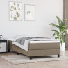 Materac kieszeniowy, kolor taupe, 100x200x20 cm, tkanina