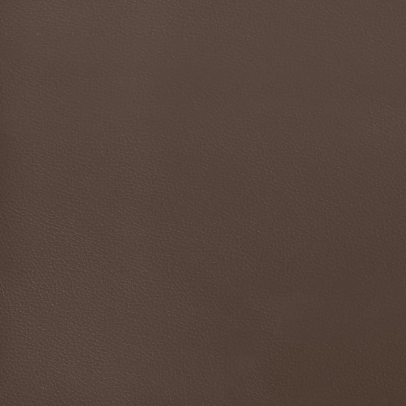 Materac kieszeniowy, brązowy, 120x200x20 cm, sztuczna skóra