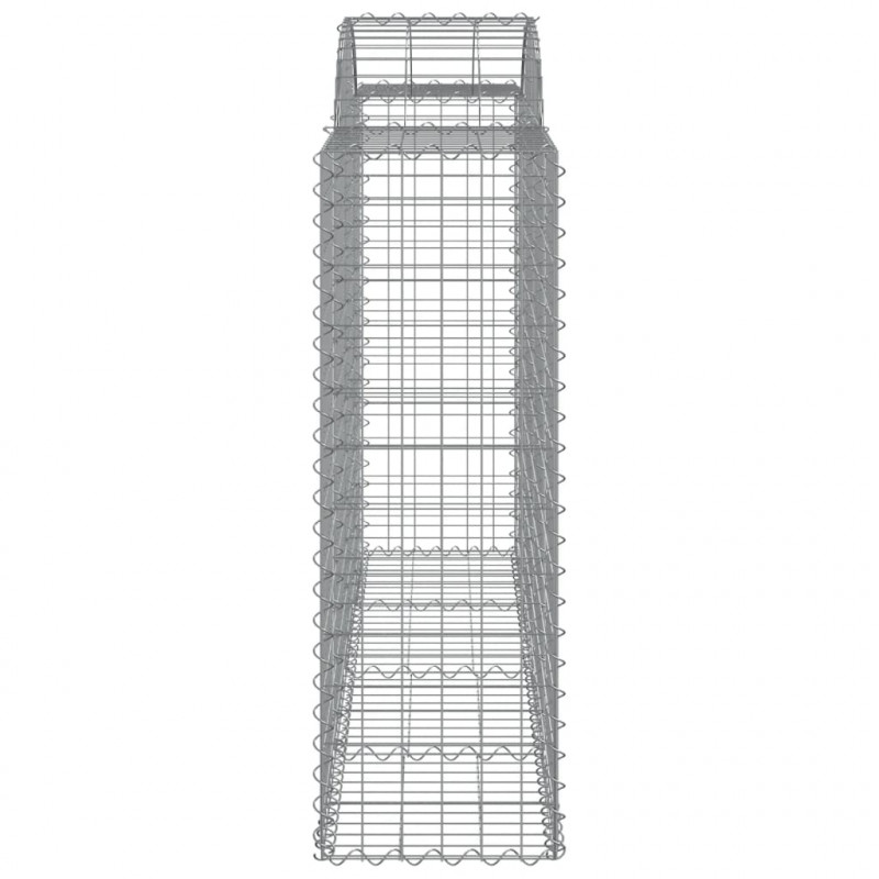 Kosze gabionowe, 40 szt, 200x50x120/140cm, galwanizowane żelazo
