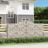 Kosze gabionowe, 25 szt, 300x30x140/160cm, galwanizowane żelazo