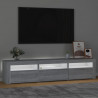 Szafka pod TV z oświetleniem LED, szarość sonoma, 180x35x40 cm