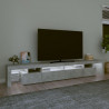 Szafka pod TV z oświetleniem LED, szarość betonu, 260x36,5x40cm
