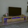 Szafka pod TV z oświetleniem LED, dąb sonoma, 230x36,5x40 cm