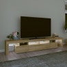 Szafka pod TV z oświetleniem LED, dąb sonoma, 230x36,5x40 cm