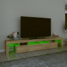 Szafka pod TV z oświetleniem LED, dąb sonoma, 230x36,5x40 cm
