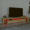 Szafka pod TV z oświetleniem LED, dąb sonoma, 230x36,5x40 cm