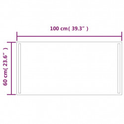 Lustro łazienkowe z LED, 60x100 cm