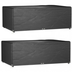 Pokrowce na meble ogrodowe, 2 szt., 12 oczek, 213x132x75 cm