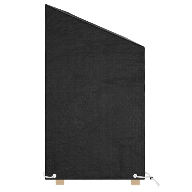 Pokrowce na ławki ogrodowe, 2 szt, 8 oczek, 190x70x70/88 cm, PE