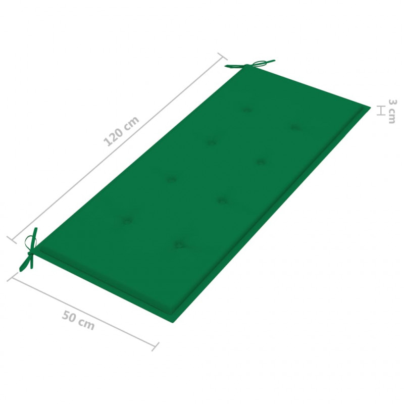 2-os. ławka ogrodowa z poduszką, 120 cm, szara, eukaliptus