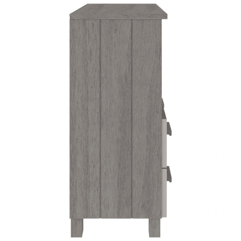 Szafka HAMAR, jasnoszara, 85x35x80 cm, drewno sosnowe