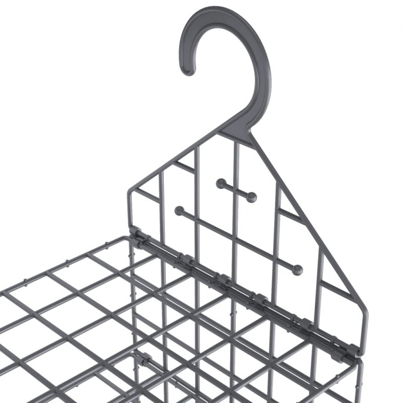 Wiszące organizery do szafy z 7 półkami, 2 szt.