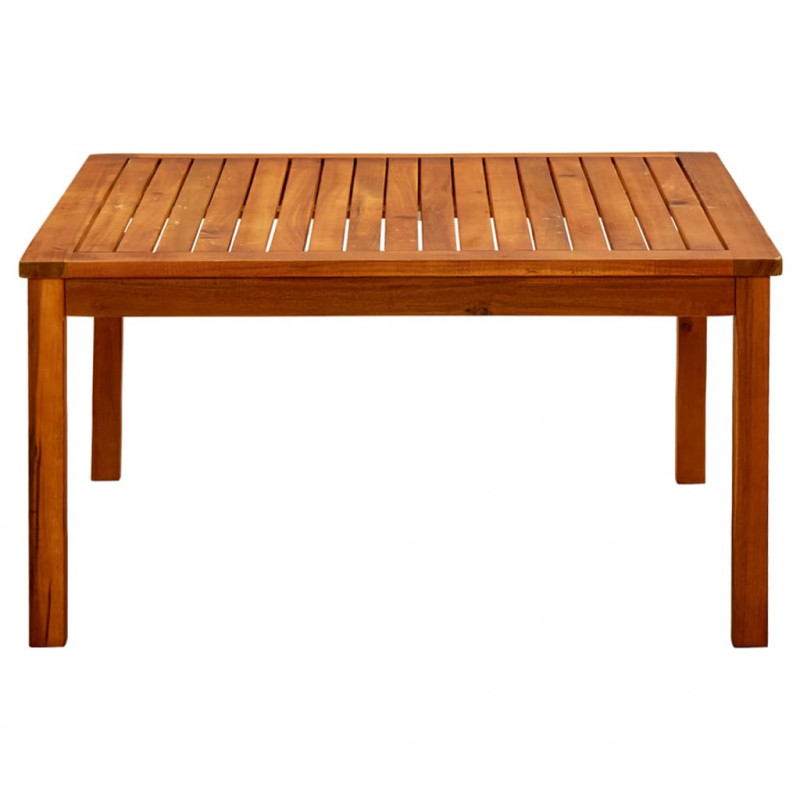 Ogrodowy stolik kawowy, 85x85x45 cm, lite drewno akacjowe