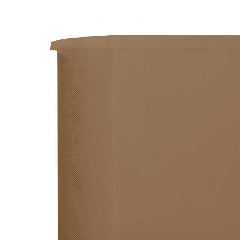 Parawan 3-skrzydłowy z tkaniny, 400x80 cm, taupe