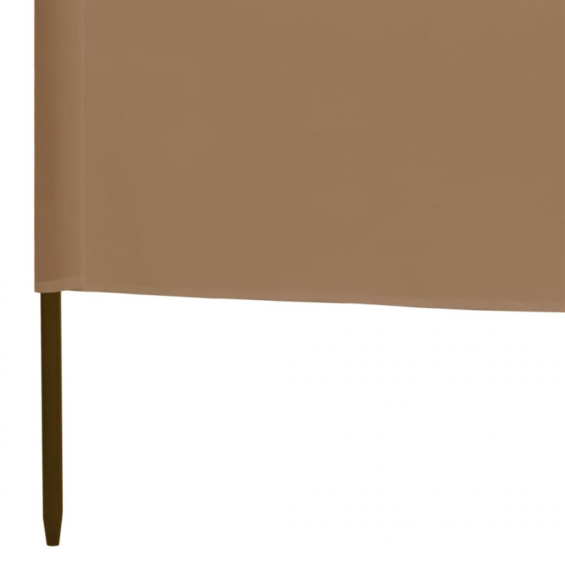 Parawan 3-skrzydłowy z tkaniny, 400x80 cm, taupe
