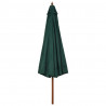 Parasol ogrodowy na drewnianym słupku, 330 cm, zielony