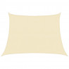 Żagiel przeciwsłoneczny, 160 g/m², kremowy, 4/5x3 m, HDPE