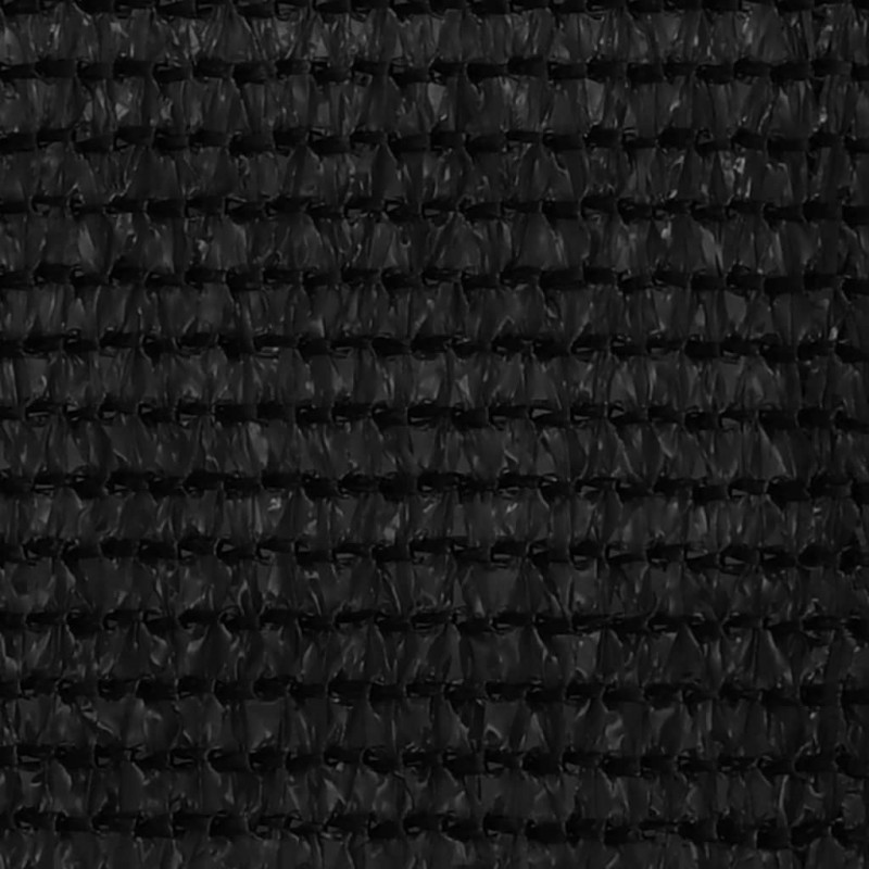 Parawan balkonowy, czarny, 120x400 cm, HDPE