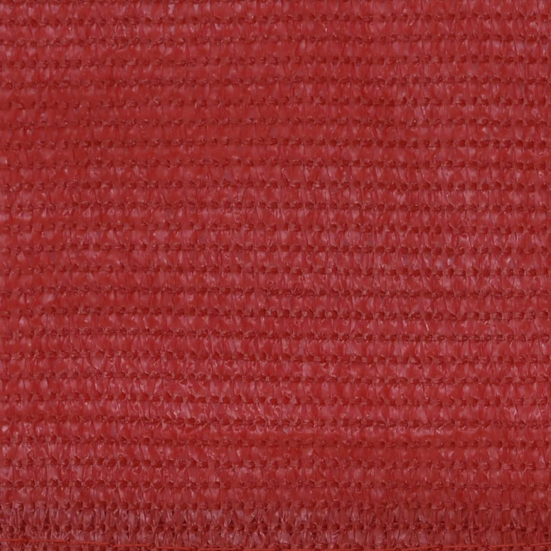 Parawan balkonowy, czerwony, 90x400 cm, HDPE
