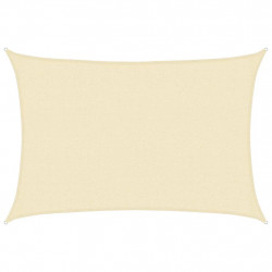 Żagiel przeciwsłoneczny, 160 g/m², kremowy, 2,5x4 m, HDPE