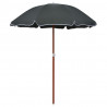 Parasol ogrodowy na stalowym słupku, 180 cm, antracytowy
