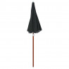 Parasol ogrodowy na stalowym słupku, 180 cm, antracytowy