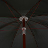 Parasol ogrodowy na stalowym słupku, 180 cm, antracytowy