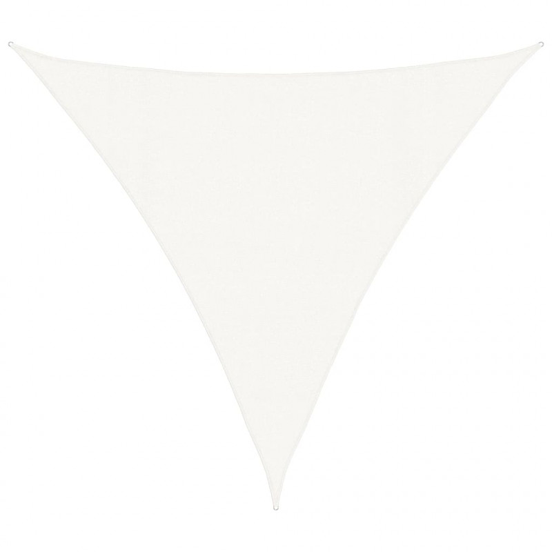 Żagiel przeciwsłoneczny, 160 g/m², biały, 4,5x4,5x4,5m, HDPE