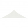 Żagiel przeciwsłoneczny, 160 g/m², biały, 4,5x4,5x4,5m, HDPE