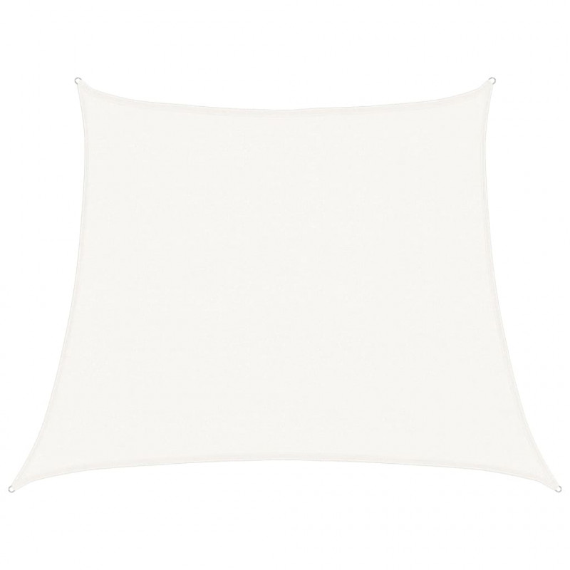 Żagiel przeciwsłoneczny, 160 g/m², biały, 3/4x3 m, HDPE