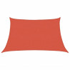 Żagiel przeciwsłoneczny, 160 g/m², terakotowy, 3/4x2 m, HDPE