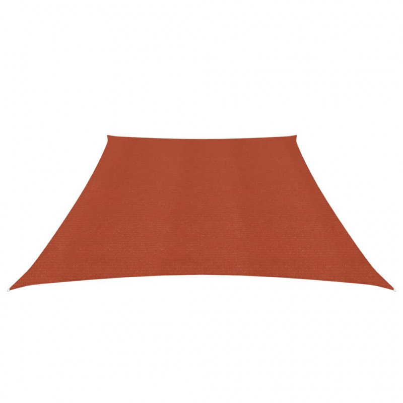 Żagiel przeciwsłoneczny, 160 g/m², terakotowy, 3/4x2 m, HDPE