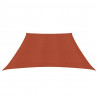 Żagiel przeciwsłoneczny, 160 g/m², terakotowy, 3/4x2 m, HDPE