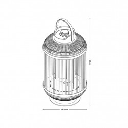 Sunred Grzejnik stołowy Indox, 1200 W, halogenowy, czarny