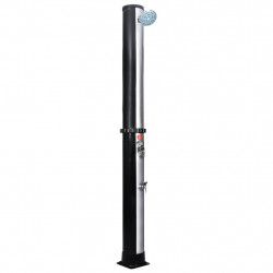 Ogrodowy prysznic solarny z końcówką prysznicową i kranem, 40 L