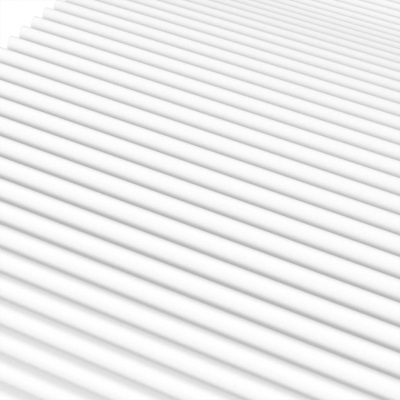 Materac piankowy, biały, 100x200 cm, twardość H2/H3