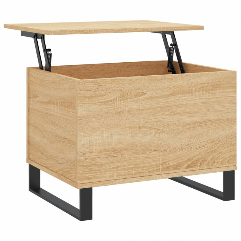 Stolik kawowy, dąb sonoma 60x44,5x45 cm materiał drewnopochodny