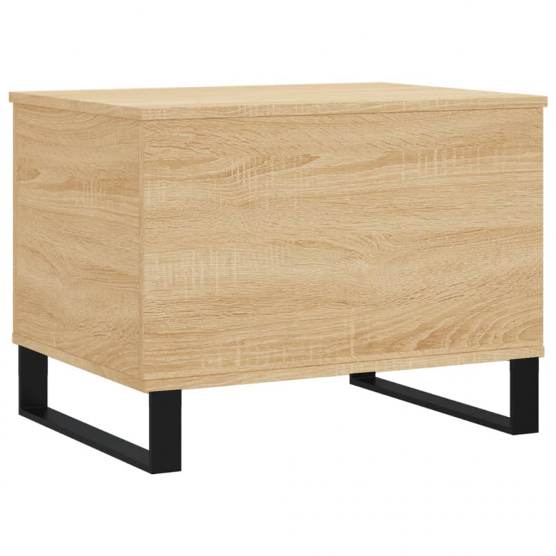 Stolik kawowy, dąb sonoma 60x44,5x45 cm materiał drewnopochodny