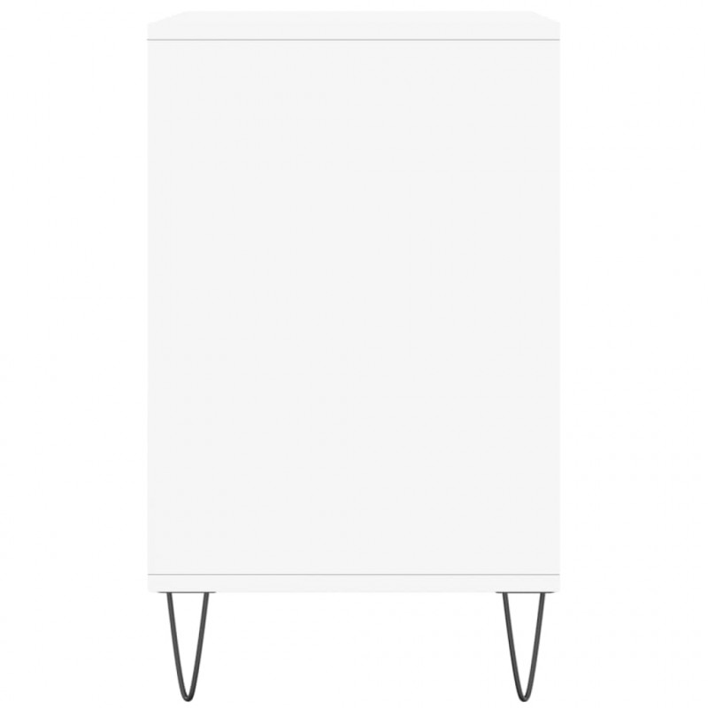 Półka na buty, biała, 102x36x60 cm, materiał drewnopochodny