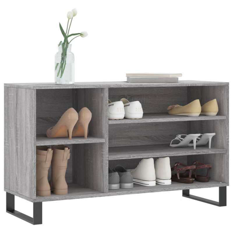 Szafka na buty, szary dąb sonoma, 102x36x60 cm